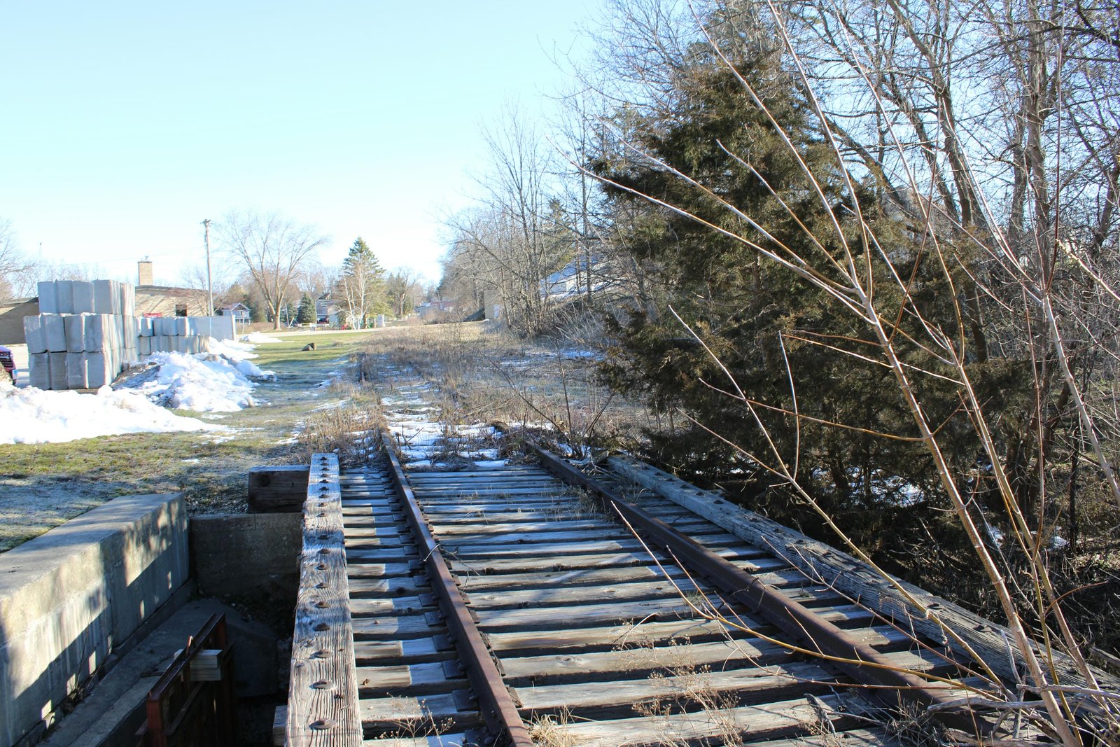 Looking north